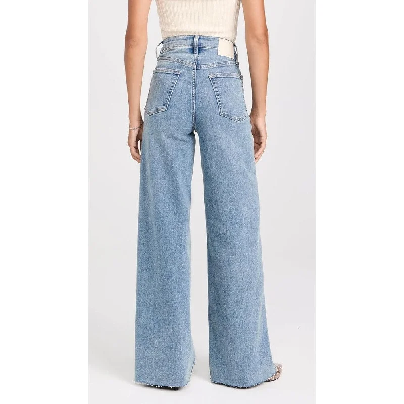 rag & bone Women's Flexi Sofie High Rise Full Length Wide Jeans Whitney