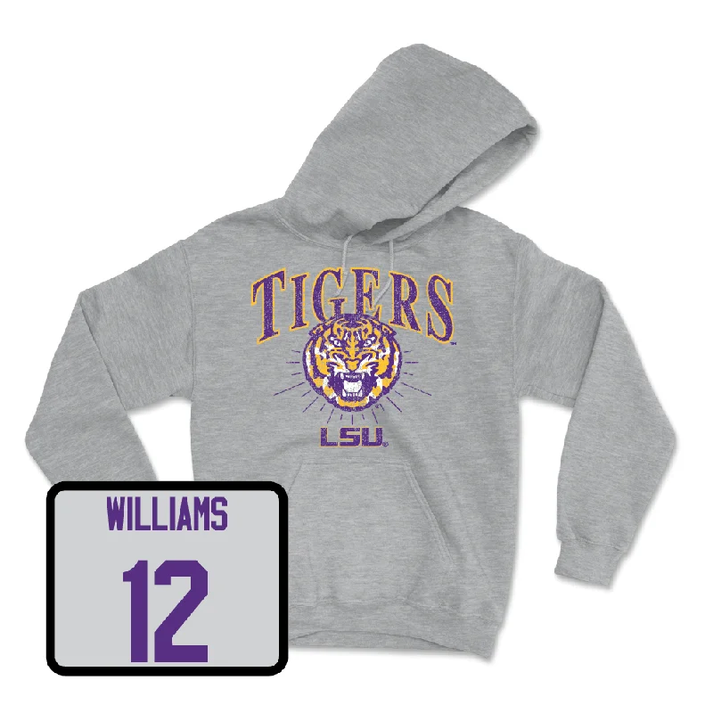 Women's Basketball Sport Grey Tigers Hoodie - Mikaylah Williams