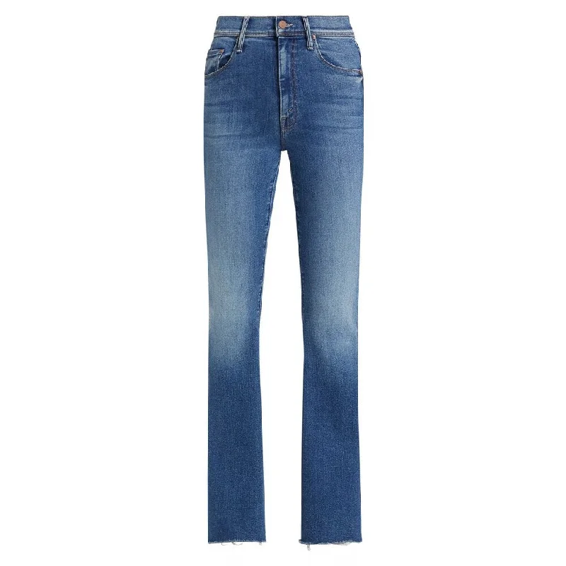 MOTHER Women's The Cruiser Sneak Fray Jeans Hike Hike Baby