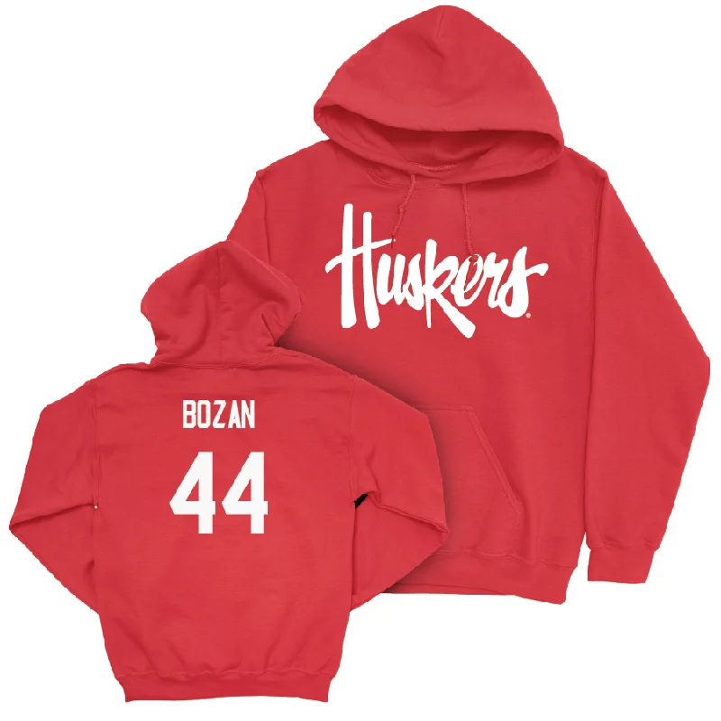 Red Women's Basketball Huskers Hoodie  - Petra Bozan