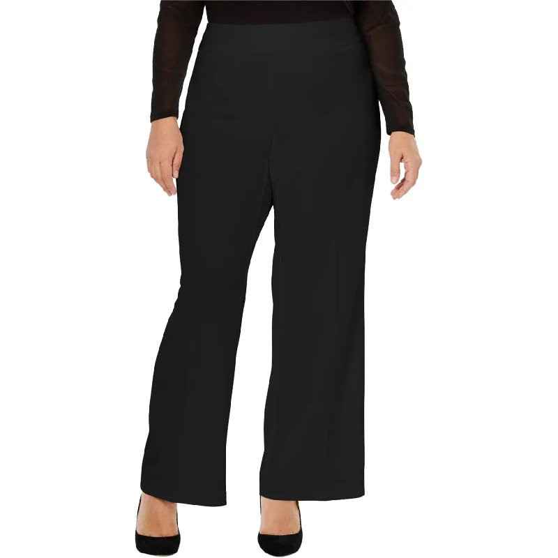 I-N-C Womens Solid Casual Wide Leg Pants