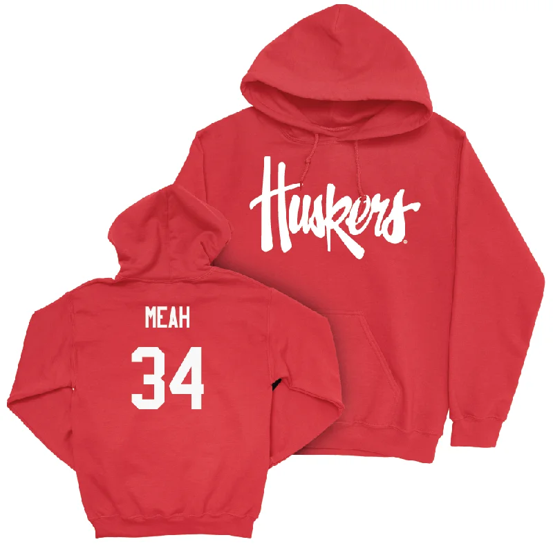 Red Men's Basketball Huskers Hoodie  - Braxton Meah