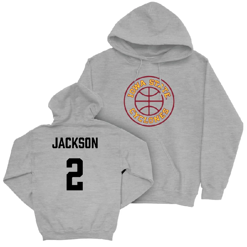 Iowa State Women's Basketball Sport Grey Hardwood Hoodie  - Arianna Jackson