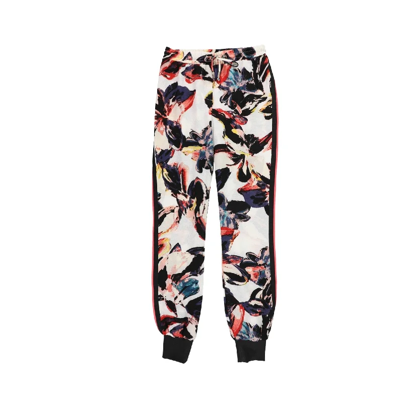 bar III Womens Floral Casual Jogger Pants, Pink, X-Small