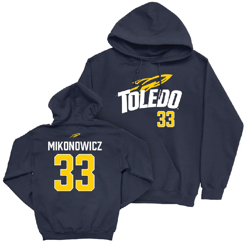 Toledo Women's Basketball Navy Sideline Hoodie - Sammi Mikonowicz | #33