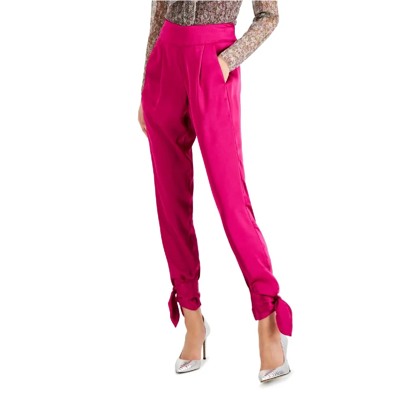 I-N-C Womens Tie Bottom Casual Trouser Pants