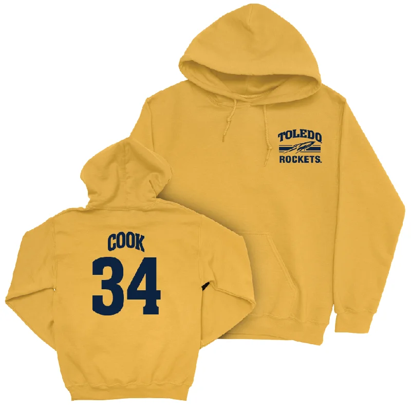 Toledo Women's Basketball Gold Victory Hoodie - Jessica Cook | #34