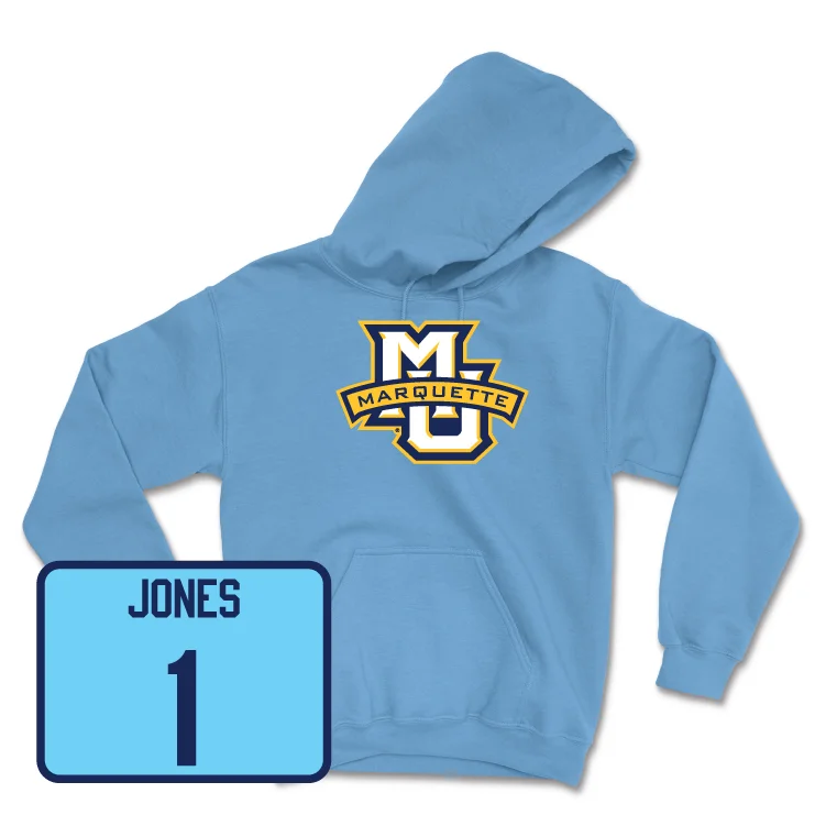 Championship Blue Men's Basketball Marquette Hoodie - Kameron Jones