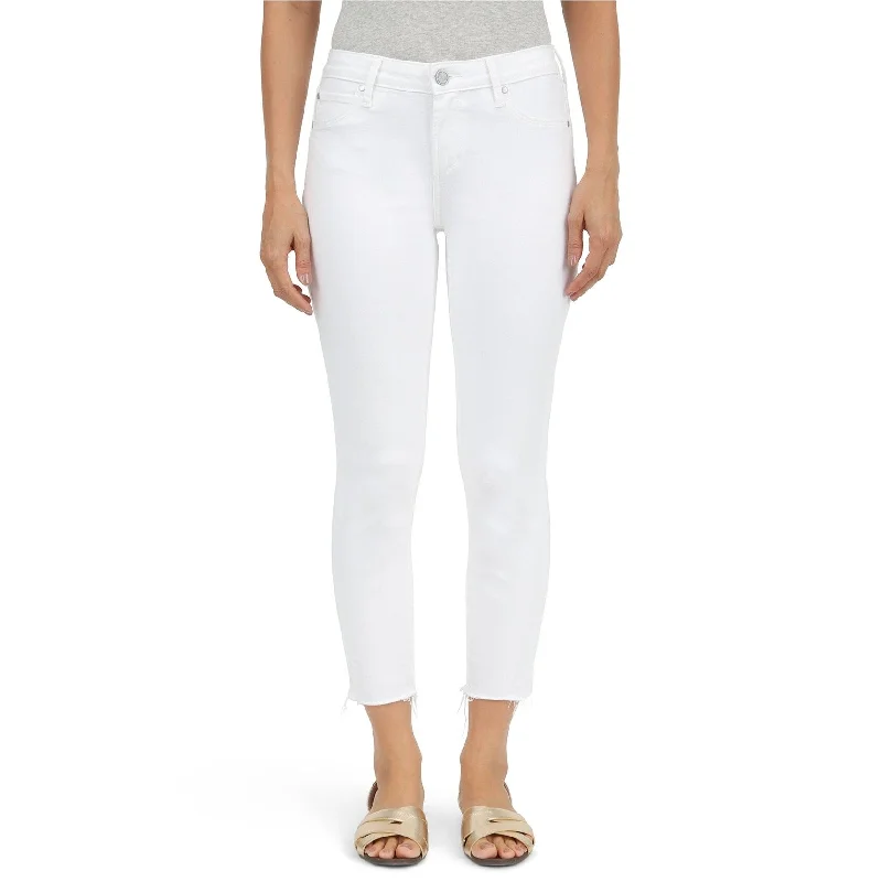 Articles of Society Womens Katie Cropped Skinny Fit Jeans, White, 28