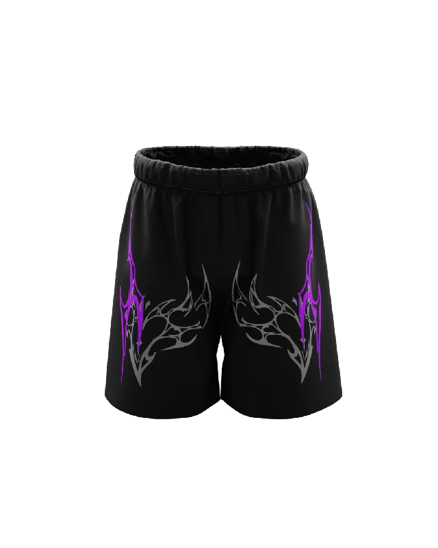 Lethal Unisex Black Shorts