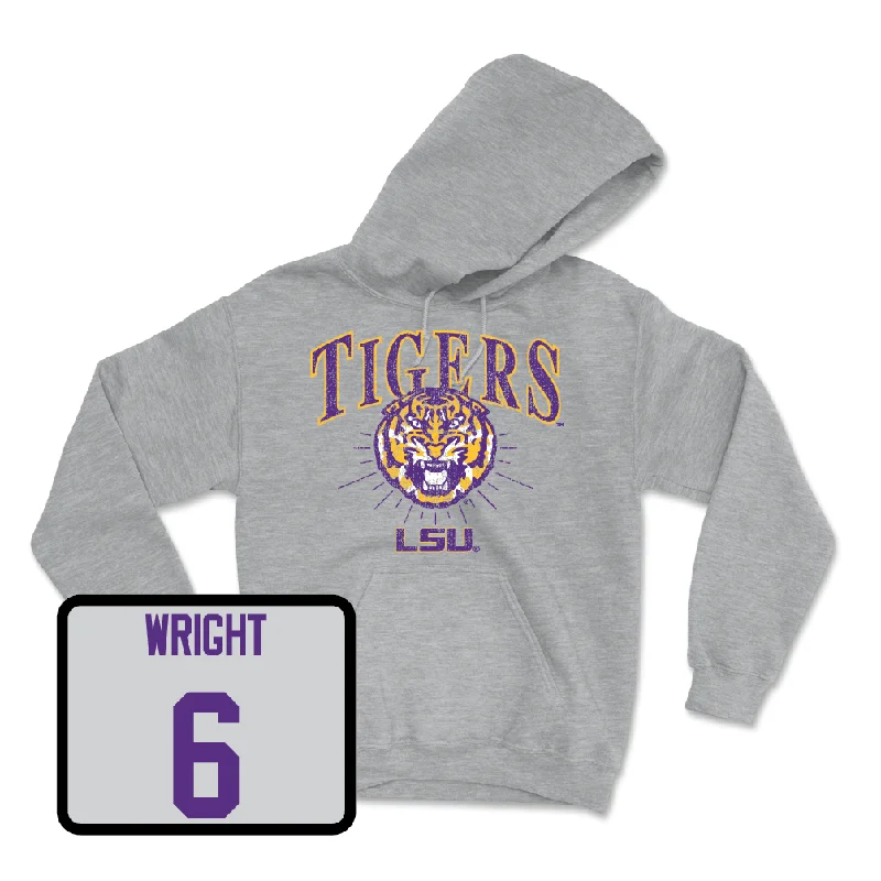 Men's Basketball Sport Grey Tigers Hoodie - Jordan Wright