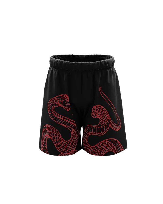 Mini-Pythonic Unisex Black Shorts