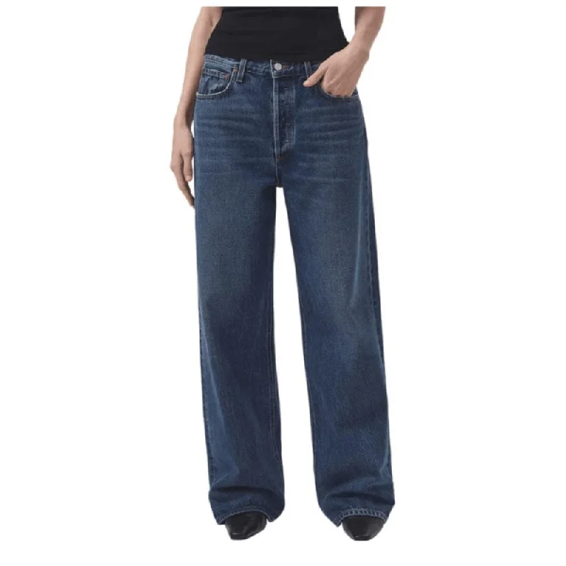 AGOLDE Women's Low Slung Baggy Jeans Essence