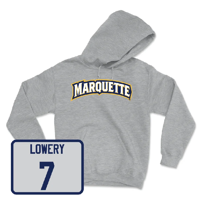 Sport Grey Men's Basketball Wordmark Hoodie - Zaide Lowery