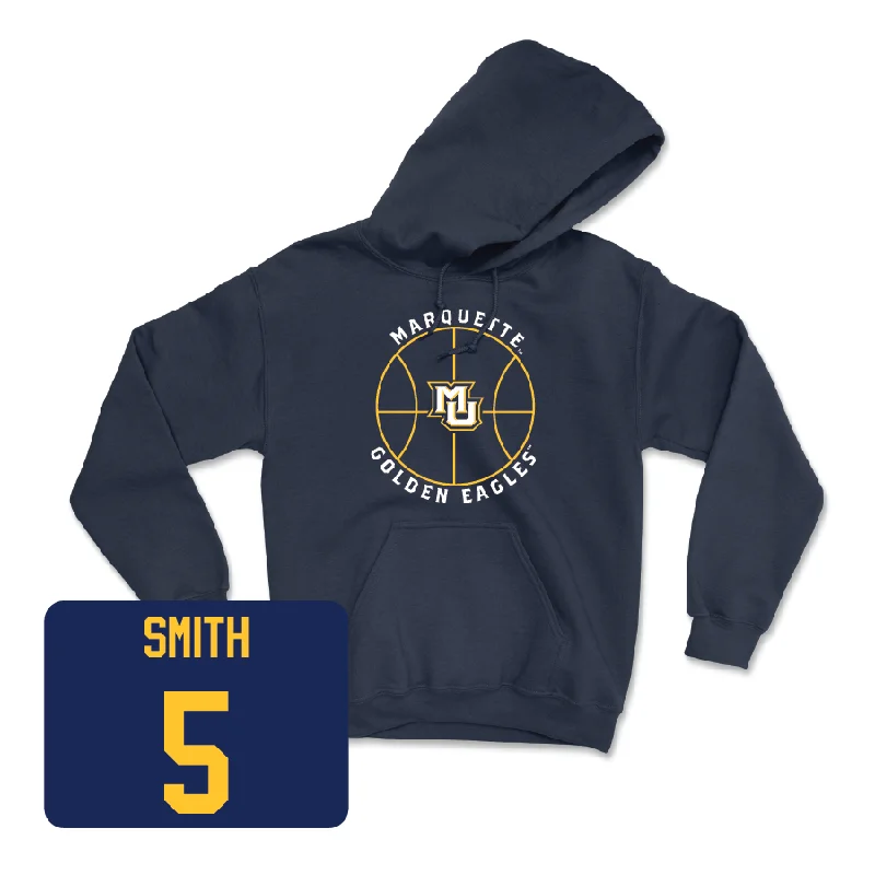 Navy Women's Basketball Hardwood Hoodie  - Charia Smith