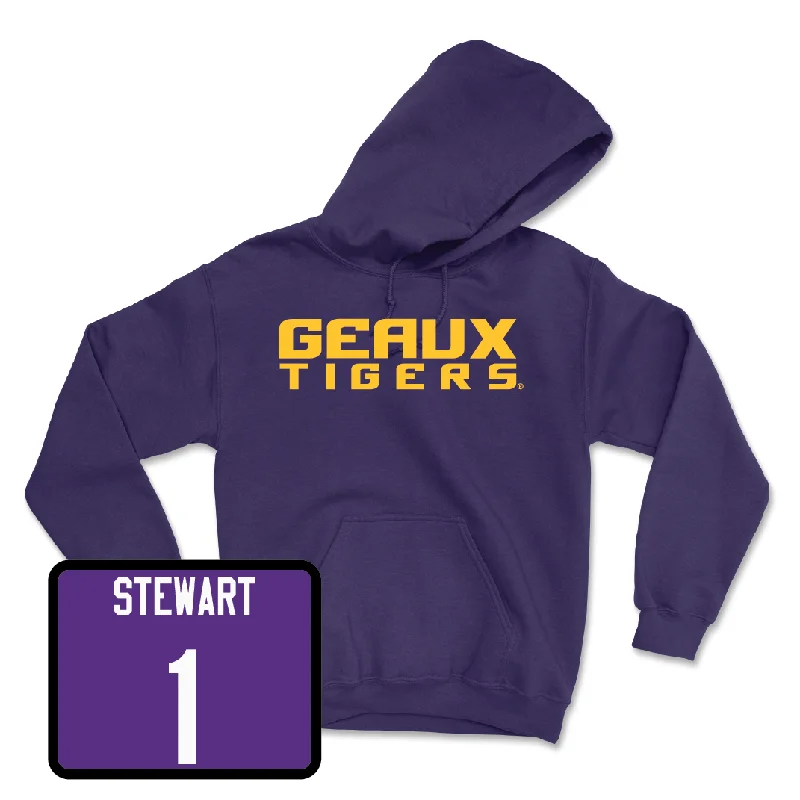 Men's Basketball Purple Geaux Hoodie - Carlos Stewart