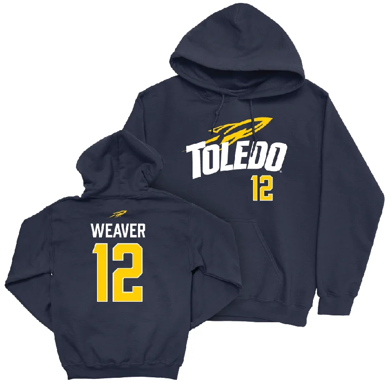 Toledo Women's Basketball Navy Sideline Hoodie - Ella Weaver | #12