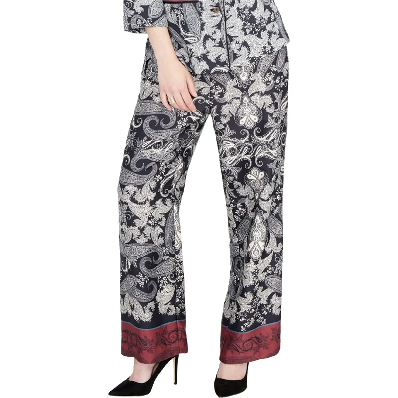 Rachel Roy Womens Paisley Casual Trouser Pants