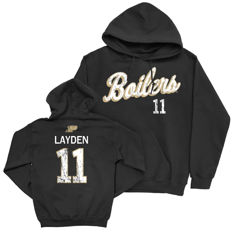 Women's Basketball Black Script Hoodie - McKenna Layden | #11