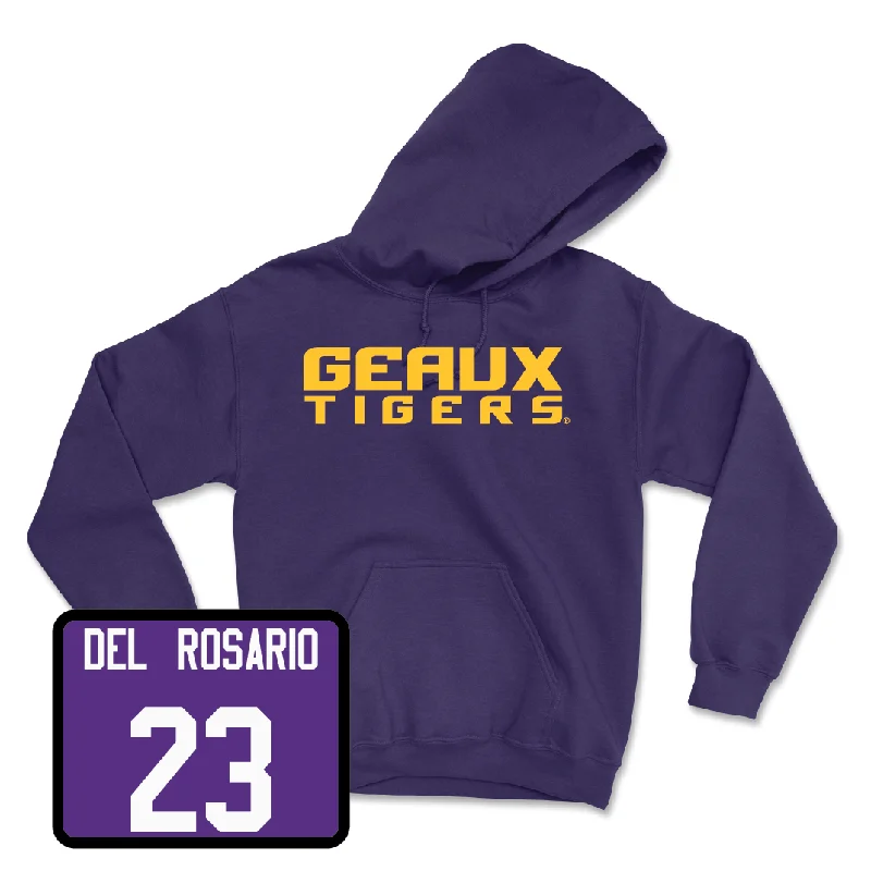 Women's Basketball Purple Geaux Hoodie - Aalyah Del Rosario