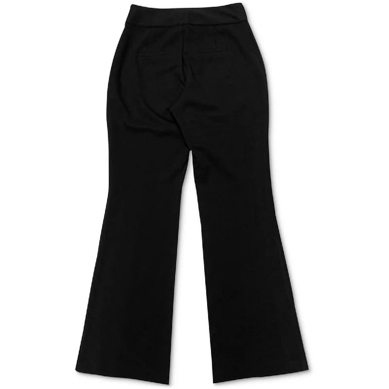 I-N-C Womens High-Rise Curvy Bootcut Casual Trouser Pants