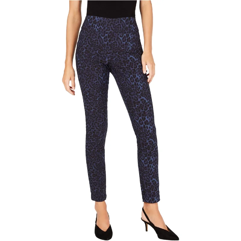 I-N-C Womens Leopard Casual Trouser Pants