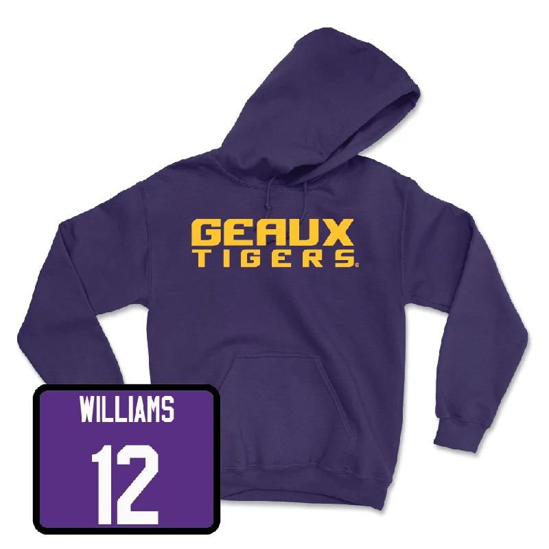 Women's Basketball Purple Geaux Hoodie - Mikaylah Williams