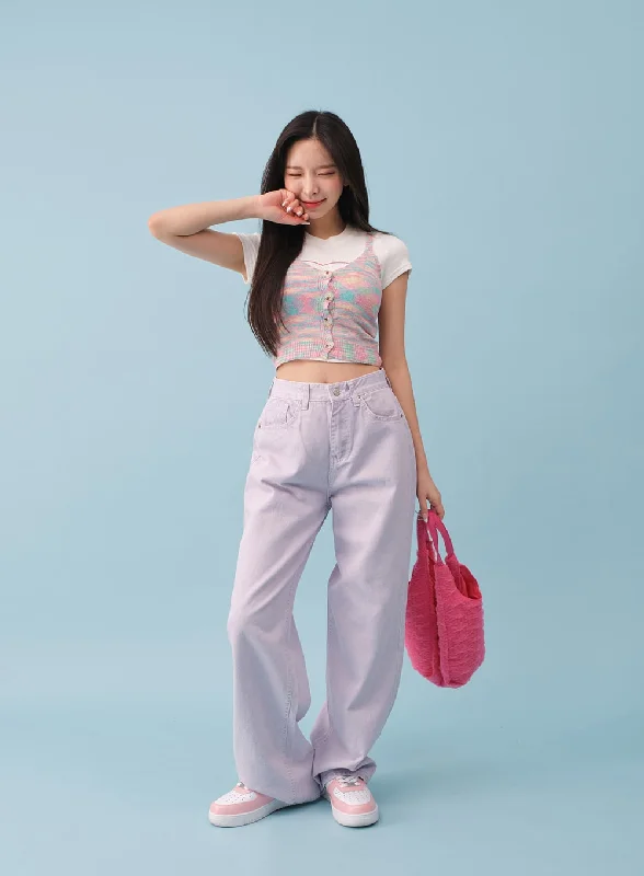 Bubblegum Wide Pants BY18