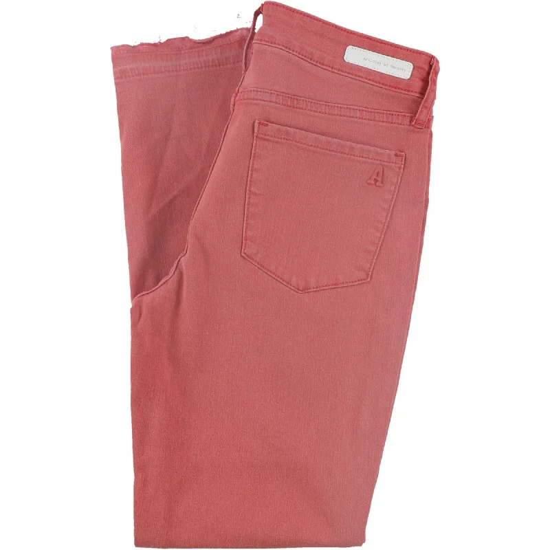 Articles Of Society Womens Super-Soft Released-Hem Cropped Jeans