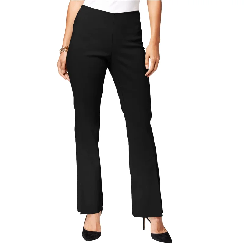 I-N-C Womens Pull-On Casual Trouser Pants, Black, 8