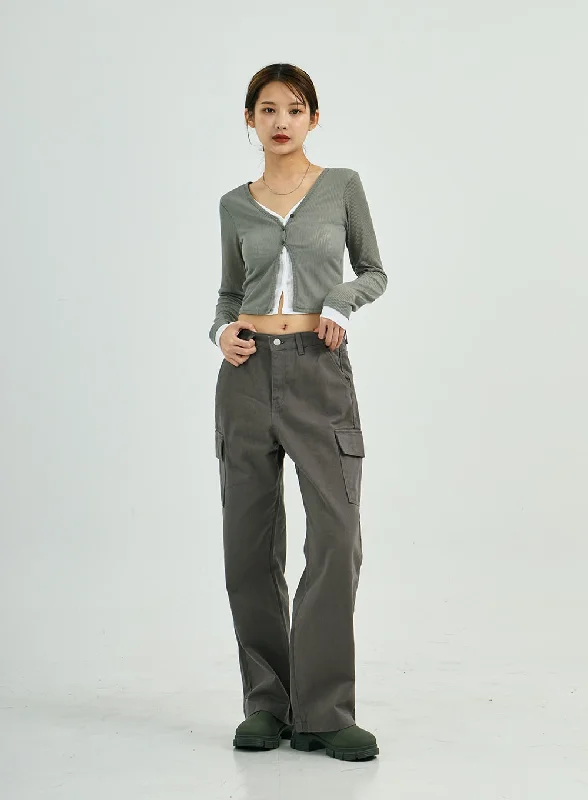 Stella Wide Cargo Cotton Pants CS23