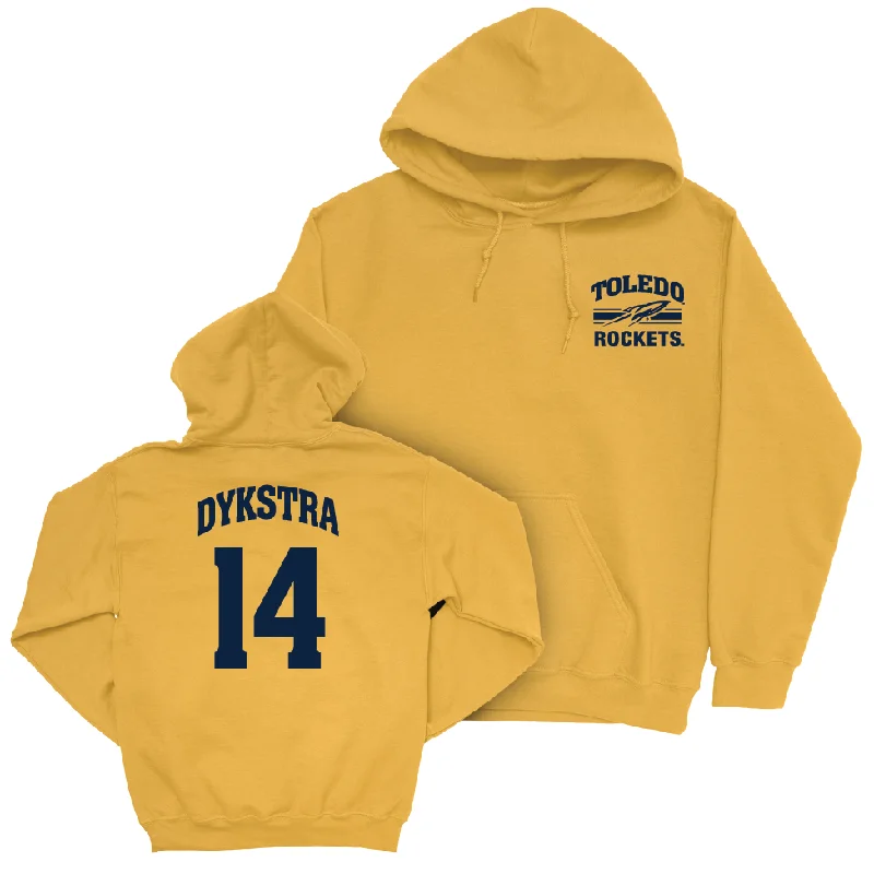 Toledo Women's Basketball Gold Victory Hoodie - Cadence Dykstra | #14