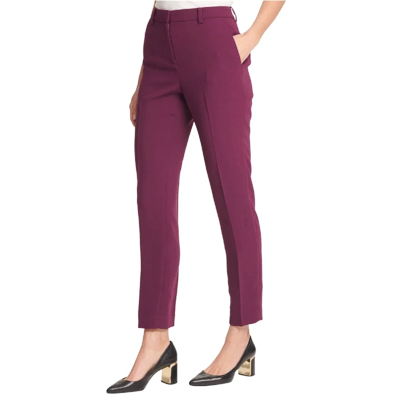 DKNY Womens Skinny Casual Trouser Pants, Purple, 16