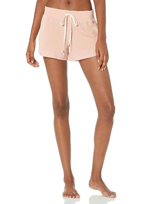 Fade Away Shorts In Dusty Rose