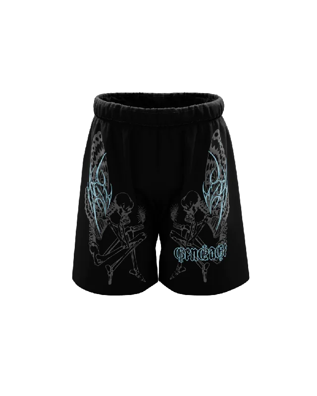 Grimangel Unisex Black Shorts