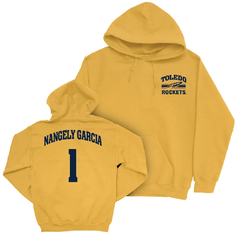 Toledo Women's Basketball Gold Victory Hoodie - Nangely Garcia | #1