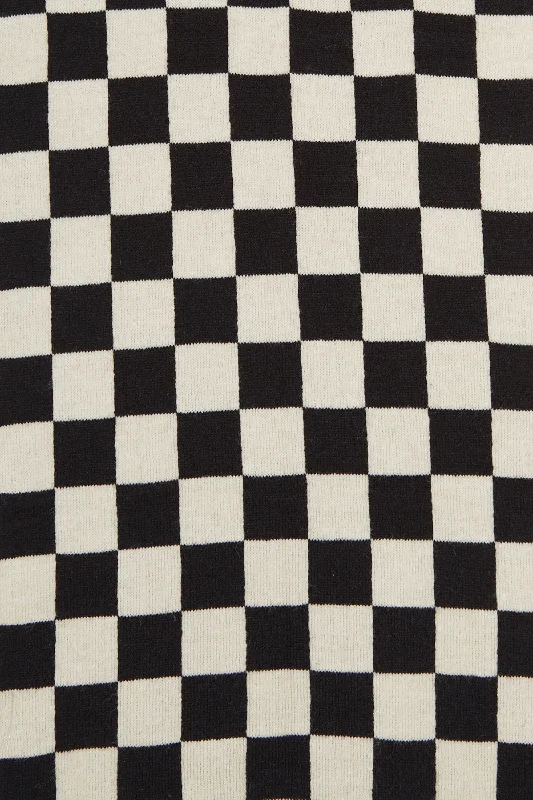 Oatmeal Black Check