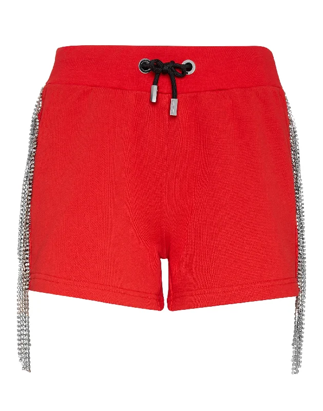 Jogging Shorts Crystal Fringe