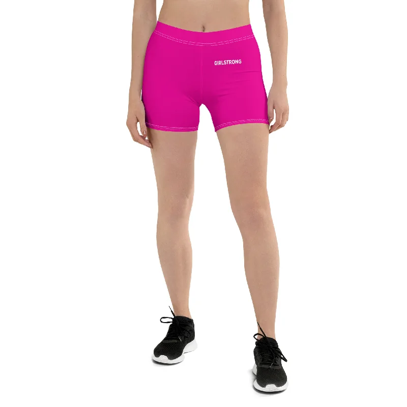 ELEVATED ESSENTIALS, SLIM AND SCULPT SHORTS POWER PINK