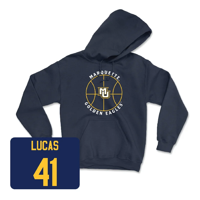 Navy Men's Basketball Hardwood Hoodie - Jonah Lucas