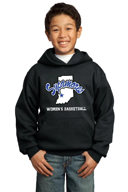 Port & Company® Youth Sycamores Women's Basketball Core Fleece Hooded Sweatshirt