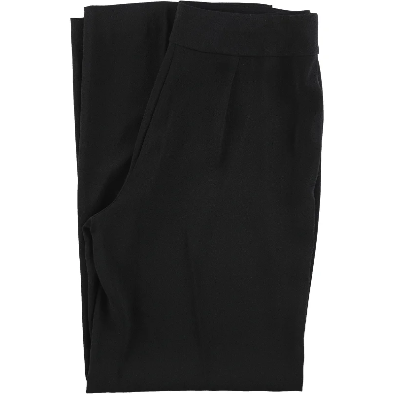 Alfani Womens Wide-Leg Casual Trouser Pants, Black, 6 Regular