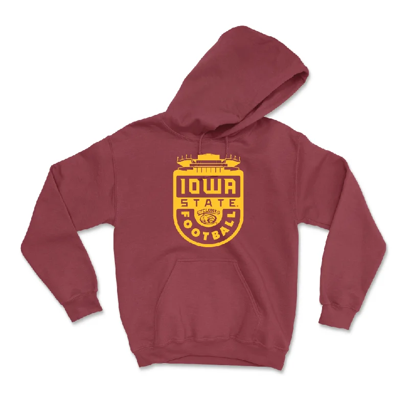 Crimson Football Stadium Hoodie - Asle Thorson