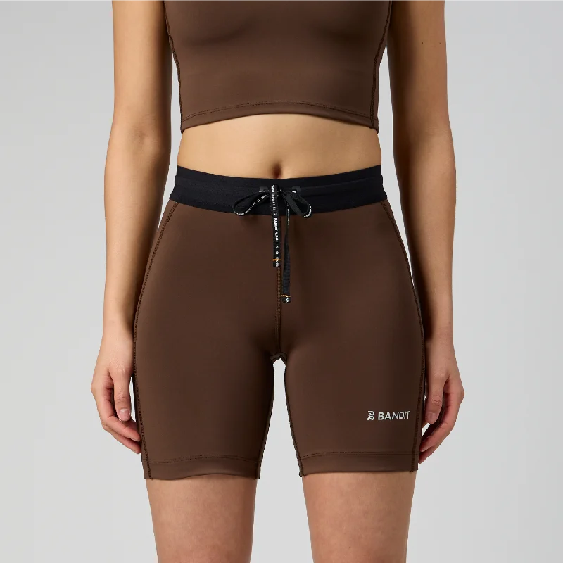 Stamina™ 7" Women's Compression Shorts - Umber