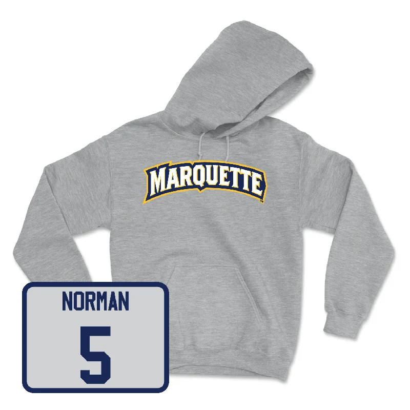 Sport Grey Men's Basketball Wordmark Hoodie - Tre Norman