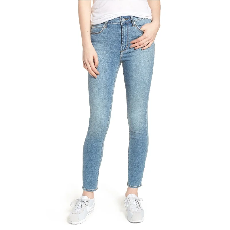 Articles Of Society Womens Heather High Rise Cropped Jeans