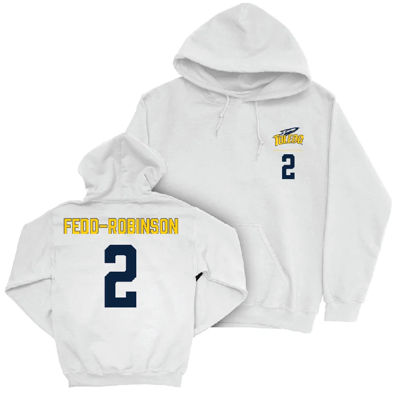 Toledo Women's Basketball White Logo Hoodie  - Faith Fedd-Robinson