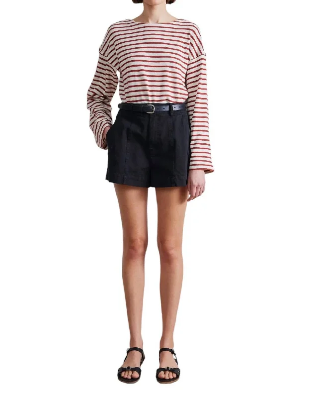 High Waisted Veras Shorts In Black