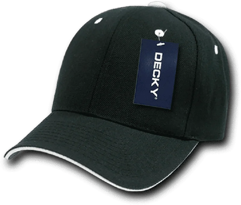 Decky 2003 Sandwich Visor Baseball Cap - Black White