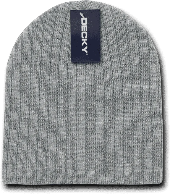 Decky 601 Cable Beanie - Heather Gray